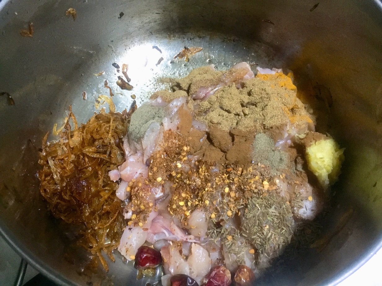 Cook chicken