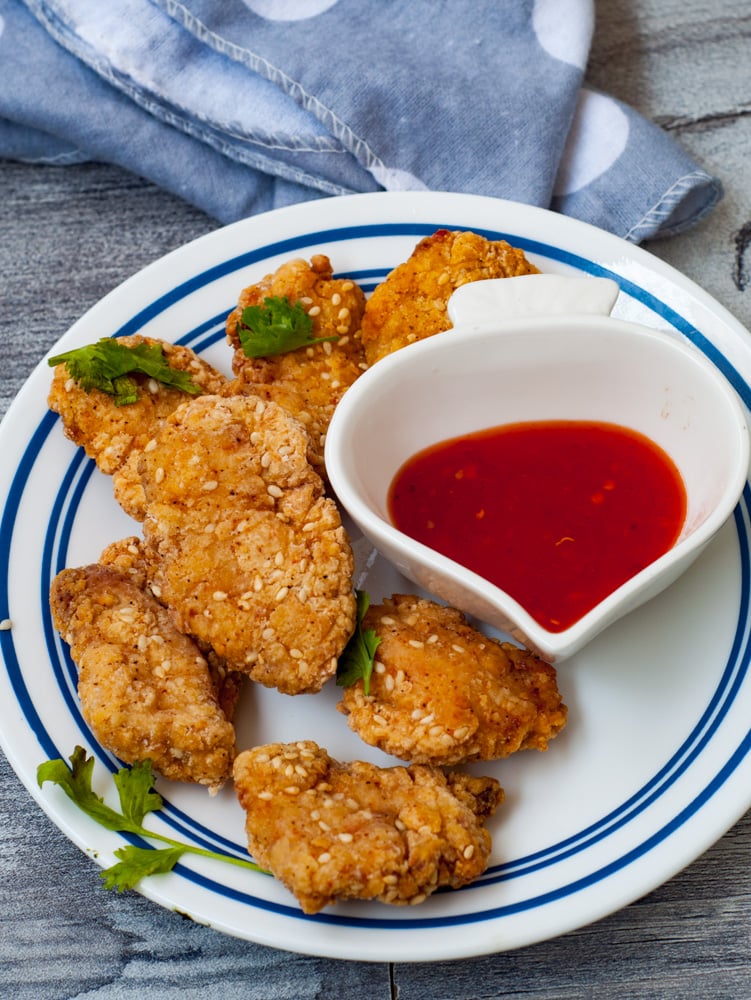 sesame chicken nuggets